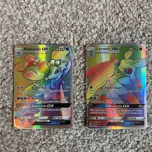 RARE rainbow GX pack with Primarina and Lurantis